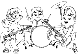Convert your picture to a coloring page! Alvin And The Chipmunks Coloring Pages