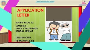 Video pembelajaran mengenai kd 3.28 dan 4.28 mengenai surat lamaran dalam bahasa inggris application letter or cover letter yang ditujukan untuk kelas xii. Application Letter Materi Sma Kelas Xii Youtube