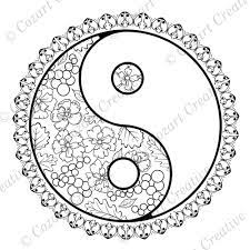 You'll be able to meditate on balance and harmony while coloring in this yin yang coloring page. Coloring Page Yin Yang Chinese Symbol Fusion Flowers Grapes Circles Butterflies Leaf La Coloring Pages Printable Coloring Book Abstract Coloring Pages