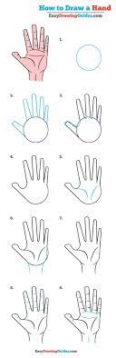 Learn How To Draw A Hand Simple Step By Step Drawing Tutorial For Kids And Drawing Learn Sim Zeichnen Anleitung Zeichnen Einfach Zeichnen Fur Anfanger Understanding how to draw a cube makes drawing with perspective easy.