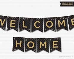 Welcome Home Banner Printable Black Gold Welcome Banner Printable Banner Welcome Home Party Homecomi Welcome Home Banners Printable Banner Welcome Back Banner