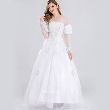 4.3 out of 5 stars. Free Shipping Alice In Wonderland White Queen Cosplay Princess Dress Original Net White Long Dress Halloween Costume Dress Movie Tv Costumes Aliexpress