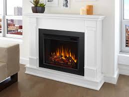 Wider than the standard firebox. Real Flame Silverton White Electric Fireplace G8600e W Real Flame