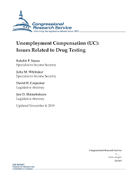 I applied for unemployment benefits on line. Unemployment Compensation Uc Issues Related To Drug Testing Everycrsreport Com