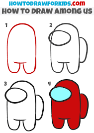 How to draw a among us character. How To Draw An Among Us Character Easy Drawing Tutorial For Kids