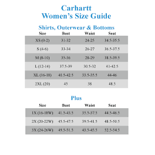Carhartt Bib Size Chart Bestfxtradingplatform Com