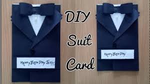 I've decided that i want my card to be 10 cm x 15 cm. Diy Suit Jacket Tuxedo Birthday Card How To Make Greetings For Birthday Father S Day Valentine Day Youtube