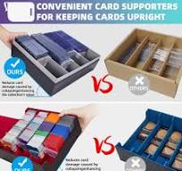 Amazon.com: AFIING Trading Card Storage Box 6000+ Capacity – DIY Toploader  Case w/ 24 Dividers & 8 Supports, Fits 3x4 Rigid Card, Deck Box for MTG TCG  ...