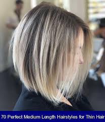 70 Perfect Medium Length Hairstyles For Thin Hair 10 Messy Blonde Lob Thin Hair Appears Fuller Whe Omuz Uzunlugunda Sac Sac Kesim Modelleri Bob Sac Kesimleri