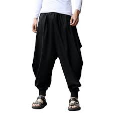 Looking for a good deal on baggy pants? Incerun Mens Loose Casual Elastic Waist Baggy Pants Comfy Trousers Walmart Com Walmart Com