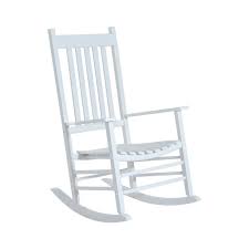 Giantex rocking chair w/seat cushion outdoor&indoor porch rocker for garden, patio, balcony, backyard wooden rocker (1, white). Outsunny Versatile Wooden Indoor Outdoor High Back Slat Rocking Chair Walmart Com Walmart Com