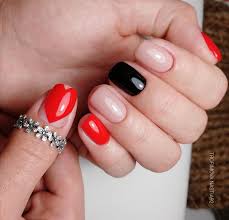 Modny Design Czerwonego Manicure Na Krotkie Paznokcie 2020