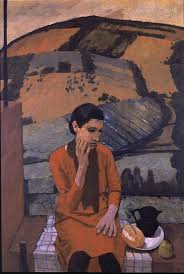 Felice Casorati 1883 1963 Ragazza In Collina Ragazza Di Pavarolo 1929 Olio Su Tela 90 X 130 Cm Gam Ga Dipinti Artistici Arte Figurativa Dipingere Idee