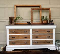 Beautiful Farmhouse Dresser Painted In Rustoleum S Chalked Paint In Linen White Drawers Bedroom Furniture Makeover Diy Furniture Bedroom Oak Bedroom Furniture