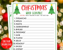 Christmas Word Scramble Game Christmas Printable Games Fun Christmas Day Game Holiday Games Christmas Party Games Kids Adults Christmas Word Scramble Christmas Words Christmas Games