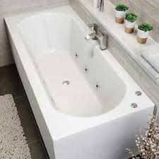 A miniature version of a jacuzzi bathtub, the magicbath by blubleu is made out of acrylic. 1800 X 800mm Whirlpool Bath Straight Double Ended Standard 6 Jets Jacuzzi Style Ebay