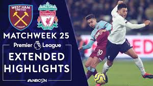 Liverpool vs west ham united team. West Ham United V Liverpool Premier League Highlights 1 29 20 Nbc Sports Youtube