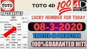 Toto 4d Prediction 08 3 2020 Toto 4d Toto 4d Hari Ini Youtube