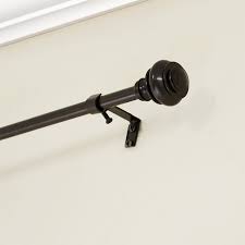 Urn Single Curtain Rod Set Bronze