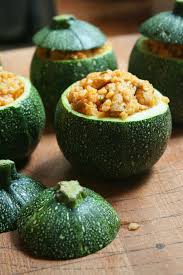 Courgettes Rondes Farcies Au Boulghour Et Poulet Passion Culinaire By Minouchka Healthy Recipes Recipes Vegetables