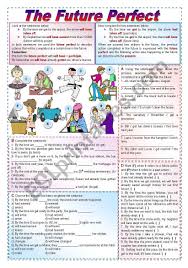 Open The Brackets And Use The Past Perfect Tense The Future Perfect Grammar Guide Lots Of Exercises Fully Editable Keys Included Free Grammar Worksheet Future Perfect Grammar Worksheets