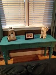 Been Wanting To Paint My Boring Fontana Sofa Table But Was Thinking Yellow Or Red Turquoise Table Painted Table Sofa Table
