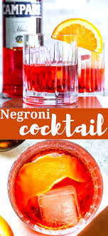How To Make A Negroni Recipe Easy Drink Recipes Classic Negroni Recipe Punch Recipes