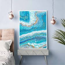There are no set rules when it comes to creating a coastal gallery wall. Abstract Colorful Painting Beach Theme Original Wall Art Canvas Prints Acrylic Pour Painting Pictures For Living Room Home Decor Painting Calligraphy Aliexpress