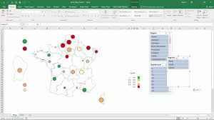 How To Filter The Bubble Chart On Excel Map France
