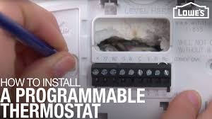 The first thing i do on a job with control problems is check to see what colors the installer used. How To Install A Programmable Thermostat Lowe S