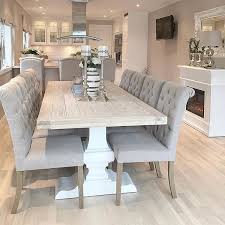 I Am Living For This Dining Table I Absolutely Loovvee White Wash What Do You Think In 2020 Elegant Dining Room Dining Room Combo Dining Room Design