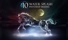 Free 10 Photoshop Brushes Water Splash