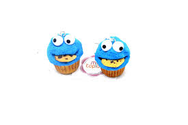 More than 300000 americans may have a sesame seed food allergy. Cookie Monster Cupcake Dangle Earrings Sesame Street Earrings Wearable Miniature Food Earrings Fake Food Jewelry Polymer Clay Fimo Jewellery Handmade By Mimitopia