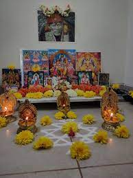It is common to practise in many indian homes to check out how well will your wavelengths with others match. Shankh Chakra Namam Lamp Goddess Decor Pooja Room Design Pooja Room Door Design