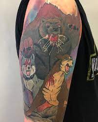 Salla Sanoo Instagramissa Fully Healed Hopeanuoli Silverfang Silverfangtattoo Akakabuto Riki Ginga Gingatat Tattoos Tattoo Inspiration Portrait Tattoo