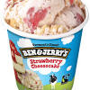 Ben & jerry's icecream strawberry cheesecake. 1