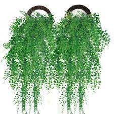 Grass turf that's lush, soft to the touch and a mixture of green hues beautifully imitates a real lawn, giving you the backyard you're after without all the upkeep. Outgeek Artificial Hanging Plants 2pcs Artificial Green Ivy Vine Artificial Shrubs Hanging Vine Plant For Home Garden Outdoor Wall Decoration Buy Online In Bosnia And Herzegovina At Bosnia Desertcart Com Productid 58851593