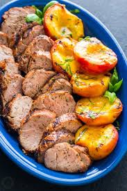 Check out our ideas for leftover turkey and leftover ham. Grilled Pork Tenderloin With Peaches Natashaskitchen Com