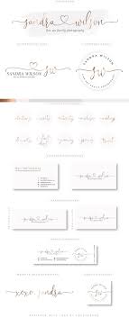 Rose Gold Branding Kit Photography Logo Premade Calligraphy Etsy In 2020 Photography Logos Branding Kit Wedding Logo Monogram
