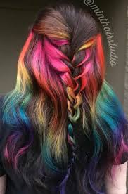 Regenbogenhaare Gibt Es In So Vielen Verschiedenen Variationen Der Fantasie Sind Kaum Grenzen Gesetzt Besonde Rainbow Hair Color Dyed Hair Hair Dye Colors