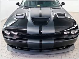 2020 Dodge Challenger Srt Hellcat Black And Red 2018 Challenger Srt Hellcat In Pitch Black With Gunmetal Stripes Dodge Challenger Srt Hellcat Dodge Charger Hellcat Challenger Srt Hellcat