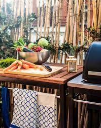 Klasen Serving Cart Outdoor Black Stainless Steel Brown Stained Ikea Classy Kitchen Outdoor Kitchen Outdoor Patio Space