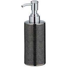 Elevate your vanity with a modern soap dispenser. Soap Dispensers Wenko Nuria Silver Anthracite Ceramic Soap Dispenser 24177100