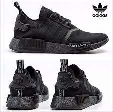 adidas originals nmd r1 pk triple black shoes sneakers us 9 jpn 27 cm other sizes available