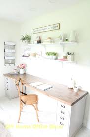 Home Office Decor And Diy Storage Ideas In 2020 Home Desk Home Office Furniture Butcher Block Desk