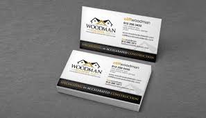 Premium cards printed on a variety of high quality paper types. Business Card Stationary For Construction Company By Cliff