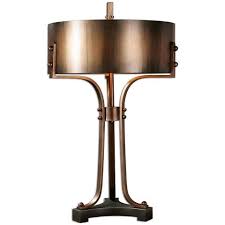 Uttermost Akron Copper Table Lamp 27697 1 Traditional Table Lamps Copper Table Lamp Metal Table Lamps