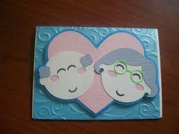 Put graphic elements like stickers and illustrations for some creative touches all over the card. Grandparents Day Crafts And Cards