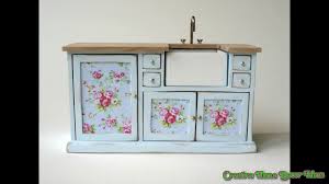 shabby chic kitchen cabinet youtube