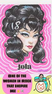 I’m so excited to be able to meet one of the Women of Rock that has  inspired my Art!!! Next week I’ll see Ms Jola